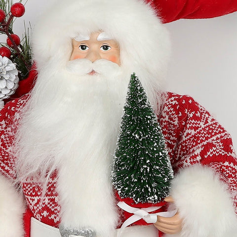 Christmas 11.0*9.0*18.0''Santa Décor | Christmas Decor | Festive Holiday Decoration