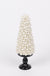 12.5 Inch White Berry Tree Cone With Black Resin Base