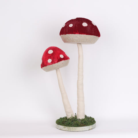 11*8*21" 2Ct. Mushroom Décor