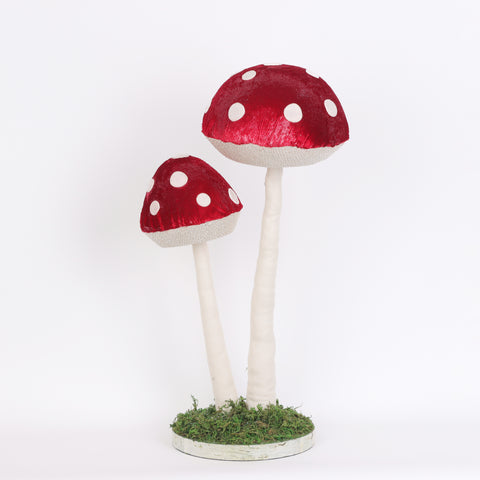 11*8*21" 2Ct. Mushroom Décor