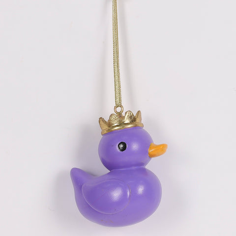 Christmas Purple Duck Ornament - Whimsical Holiday Tree Décor