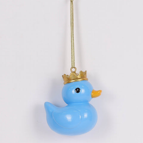 Christmas Blue Duck Ornament - Whimsical Holiday Tree Décor