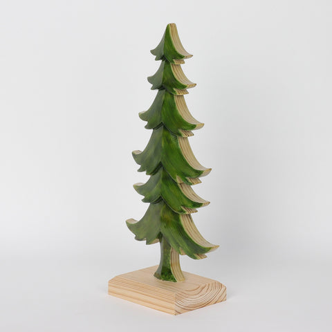 Christmas 6.5*3.5*13.25'' Green Resin Tree W/Mdf Base Décor | Christmas Decor | Festive Holiday Decoration