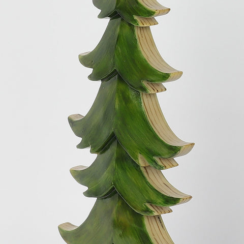 Christmas 6.5*3.5*13.25'' Green Resin Tree W/Mdf Base Décor | Christmas Decor | Festive Holiday Decoration