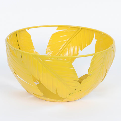 Metal Leaf Shape Bowl Decoration