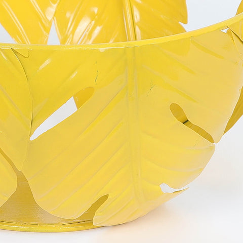 Metal Leaf Shape Bowl Decoration