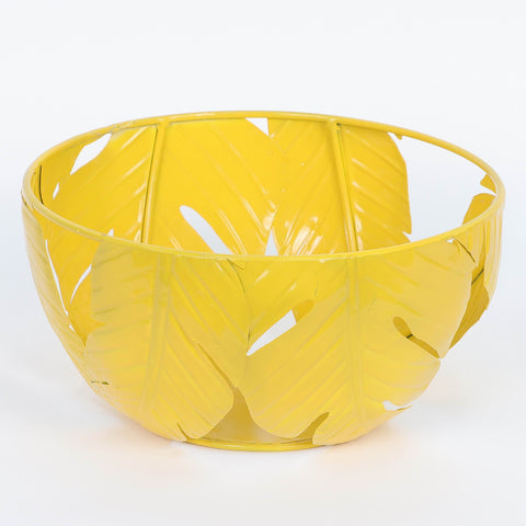 Metal Leaf Shape Bowl Decoration