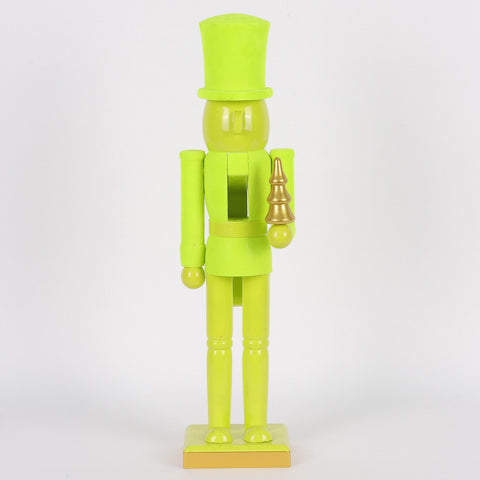 Christmas Fluorescent Green Nutcracker -Tabletop Décor