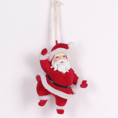 Christmas Red Dancing Santa Ornament Décor - Jolly Holiday Tree Decoration