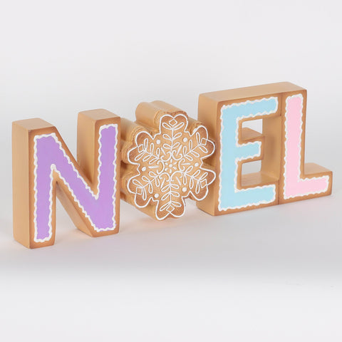 Christmas 12*1.375*4 Inch Resin Noel Table Décor