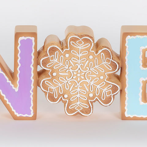Christmas 12*1.375*4 Inch Resin Noel Table Décor