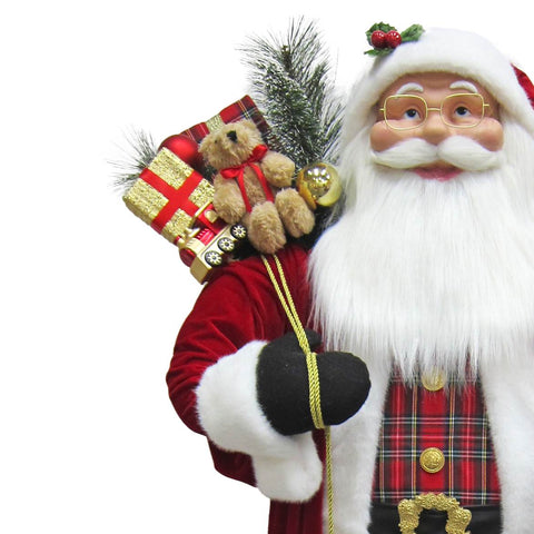 60" Standing Santa | Christmas Decor | Festive Holiday Decoration