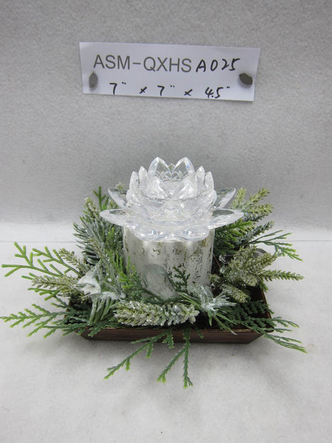 GHOST FLOWER SM CANDLE HOLDER