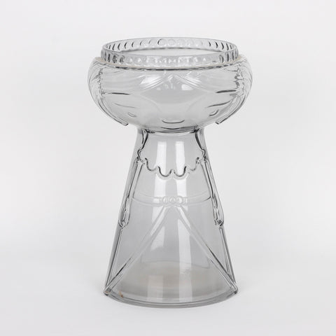 Set Of 2 Glass Candle Holder Decoration | Glass Vase | Table Centerpiece