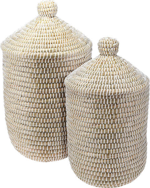 Laundry Basket 2Sizes W Lid