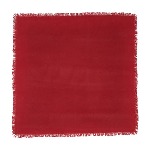 SET OF 2 Frayed Cherry Napkin 22in. x 22in.