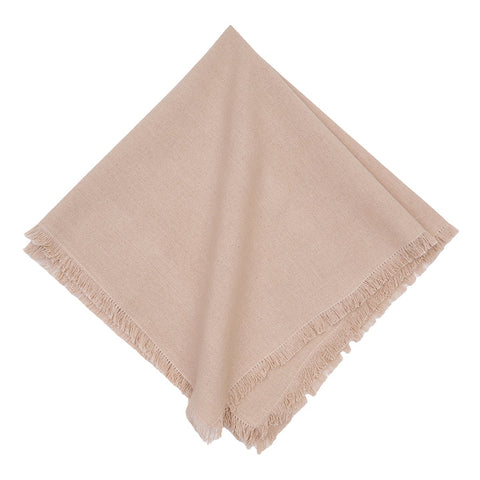 Set of 2 Frayed Sand Napkin