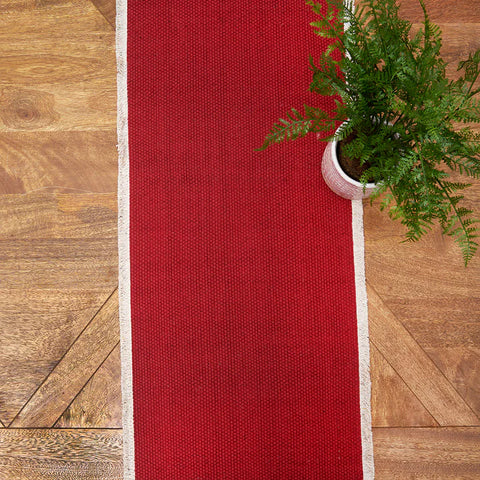 Fringed Cherry Runner 14in. x 72in.