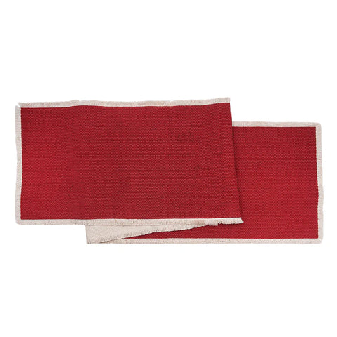 Fringed Cherry Runner 14in. x 72in.