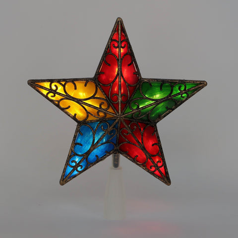 Christmas 9.25*3.25*8.5'' Tree Topper W/Lite