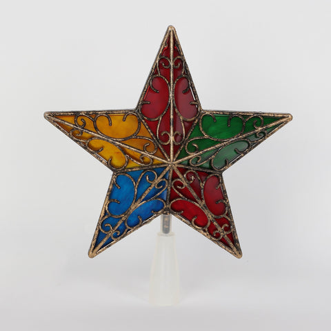 Christmas 9.25*3.25*8.5'' Tree Topper W/Lite