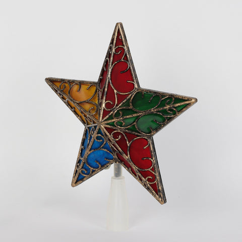 Christmas 9.25*3.25*8.5'' Tree Topper W/Lite
