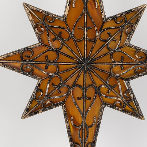 Christmas 8.25*2.25*11.5'' Tree Topper W/Lite