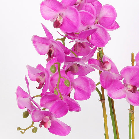 Nearly Natural Orchid Phalaenopsis Artificial Arrangement in Vase