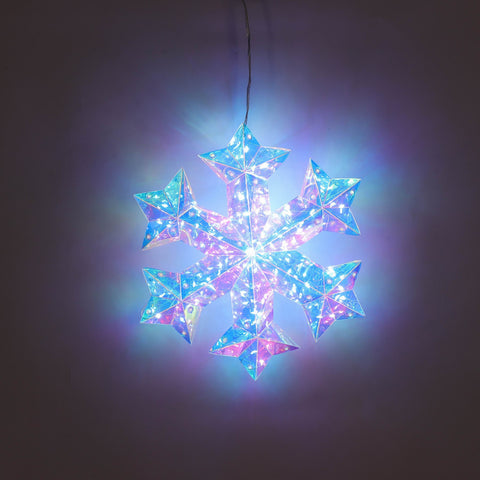 Christmas Pre-Lit Hanging Snowflake