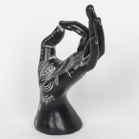 5.5*5.0*8.5''Resin Black Hand Décor