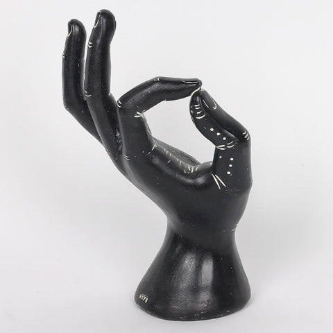 5.5*5.0*8.5''Resin Black Hand Décor