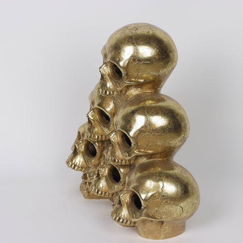 12*5*12''Eight Skulls Walls Décor W/Lite