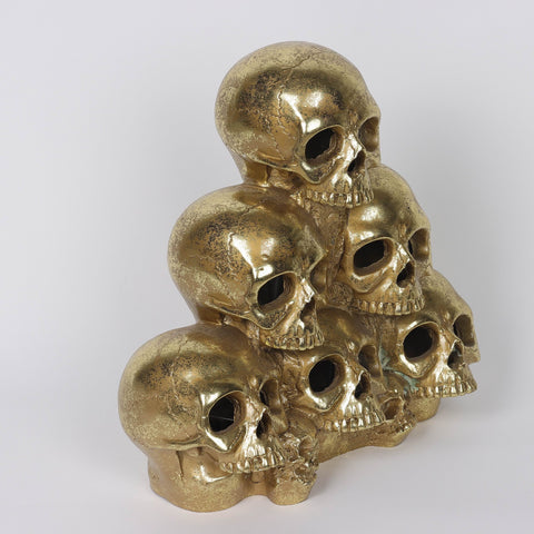 12*5*12''Eight Skulls Walls Décor W/Lite