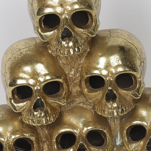 12*5*12''Eight Skulls Walls Décor W/Lite