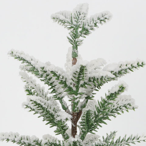 Dh Potted Flocking Tree 12.25 In