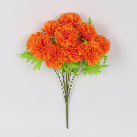 Orange Flower Pick for Halloween and Fall Decor