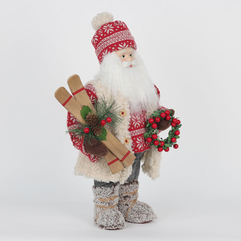 Wc 16In Fabric Santa