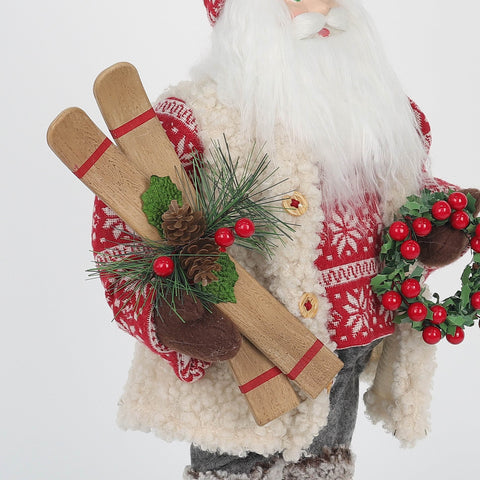 Wc 16In Fabric Santa