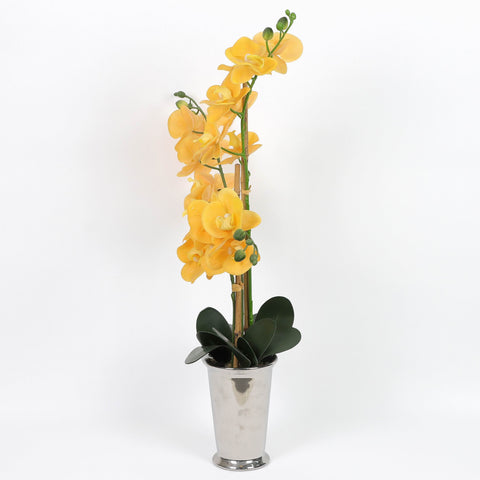 Nearly Natural Orchid Phalaenopsis Artificial Arrangement in Vase