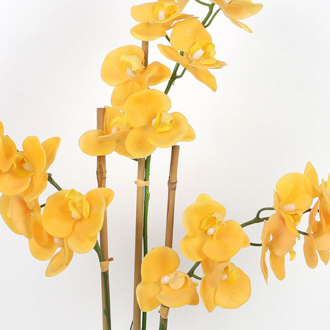 Nearly Natural Orchid Phalaenopsis Artificial Arrangement in Vase