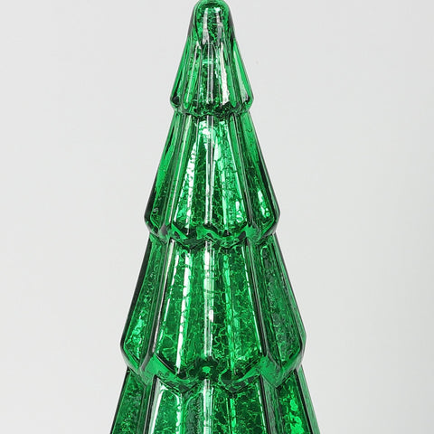 Christmas 6.25*14.0*0.0''Glass Tree Décor W/Lite