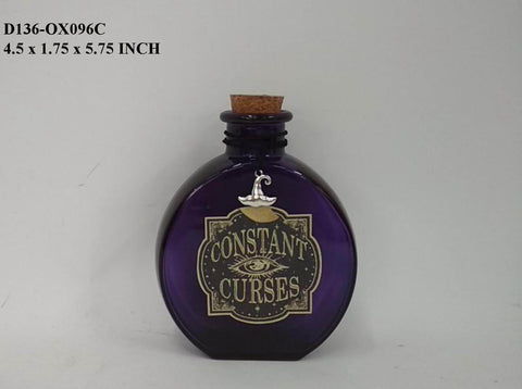 Halloween Glass Bottle