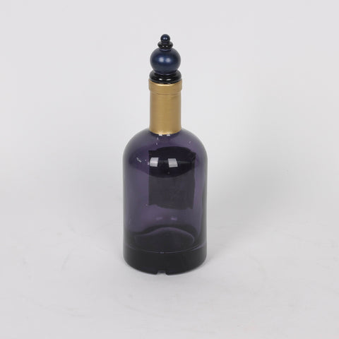 3.0*8.75'' Black Glass Bottle Décor