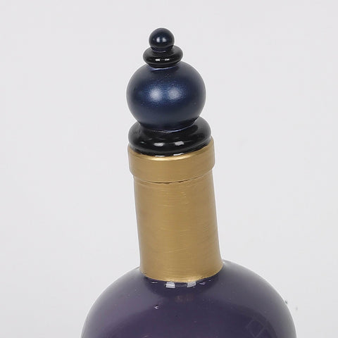 3.0*8.75'' Black Glass Bottle Décor