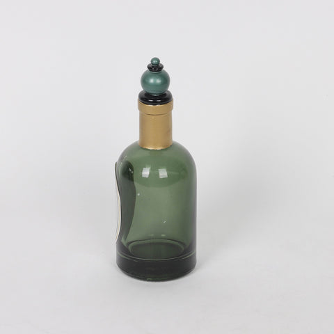 2.5*7.125'' Green Glass Bottle Décor