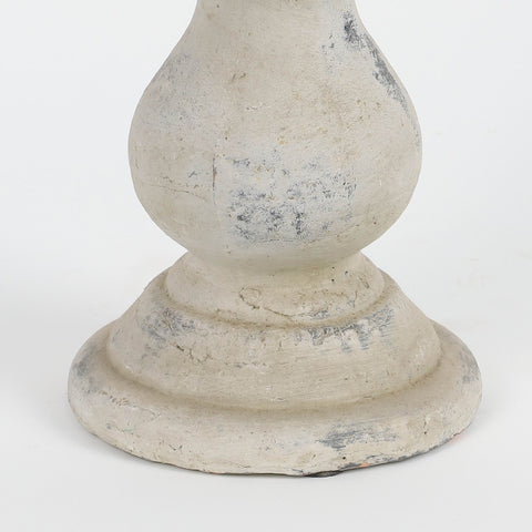 Stone-like Candle Holder – Rustic Resin Stone Textured Finish for Home Décor