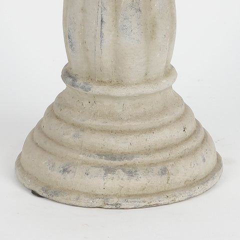 Stone-like Candle Holder – Rustic Resin Stone Textured Finish for Home Décor