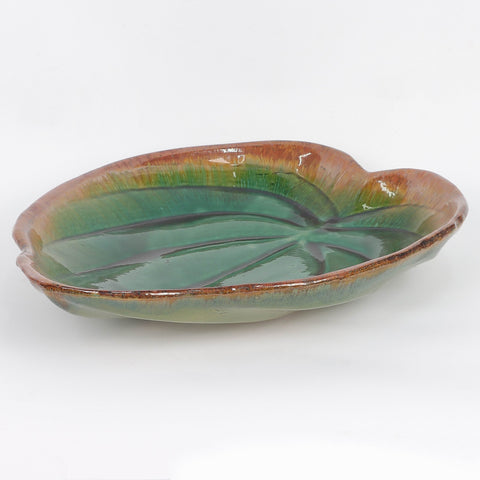 Ceramic Leaf Shape Plate Decoration