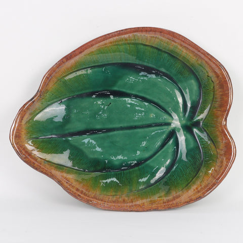 Ceramic Leaf Shape Plate Decoration