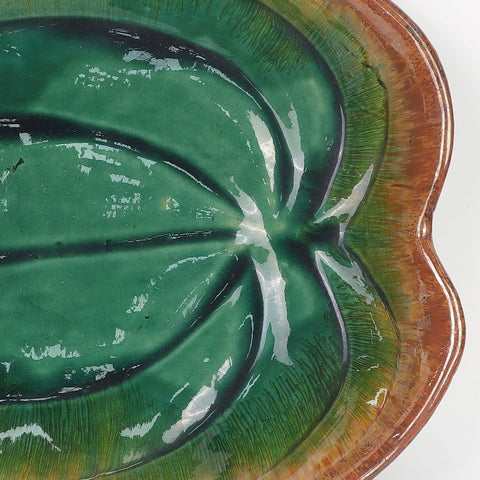 Ceramic Leaf Shape Plate Decoration